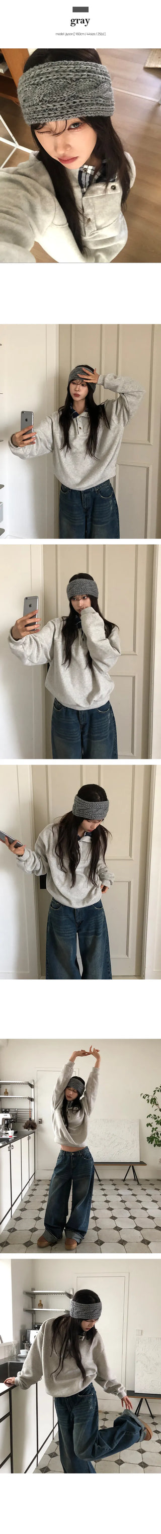 Kona Wool Knit Twisted Hairband