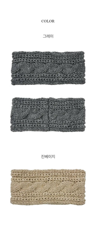 Kona Wool Knit Twisted Hairband