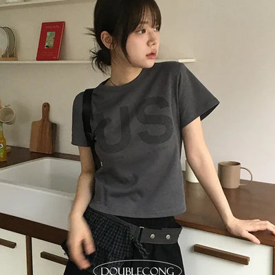 US Dye Crop Short Sleeve T shirt