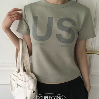 US Dye Crop Short Sleeve T shirt