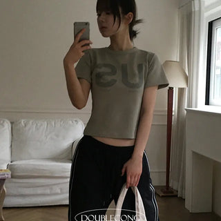 US Dye Crop Short Sleeve T shirt