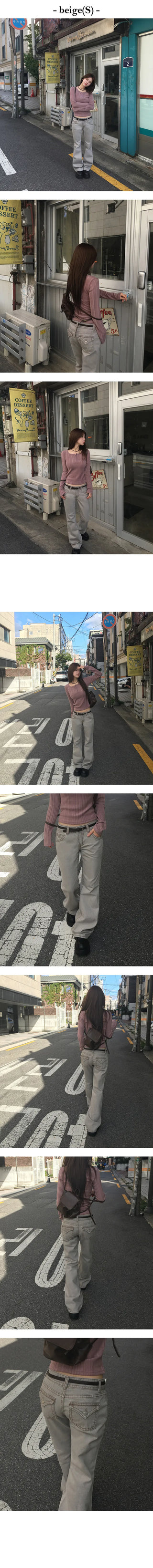 Cation Low Rise Bootcut Pants