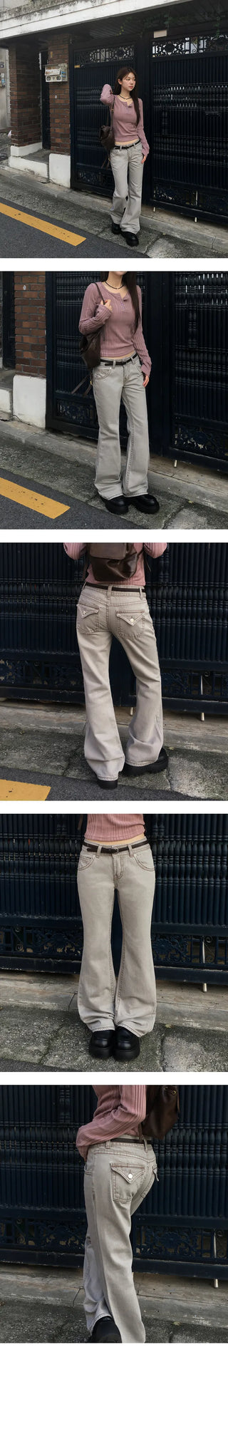 Cation Low Rise Bootcut Pants