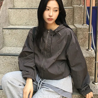 Ado windbreaker hooded jacket