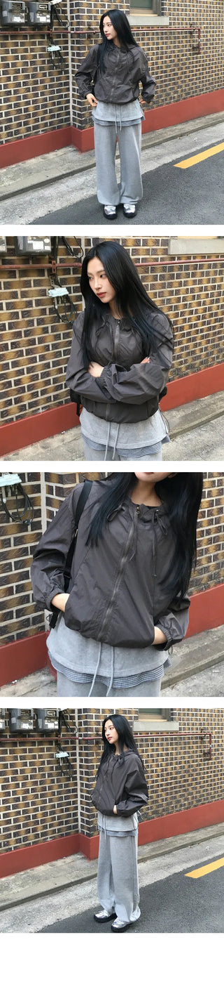 Ado windbreaker hooded jacket