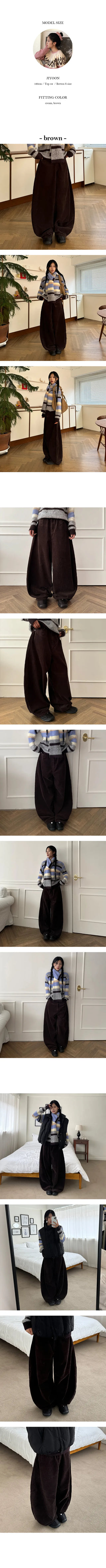 Crewe Corduroy Wide Cotton Pants