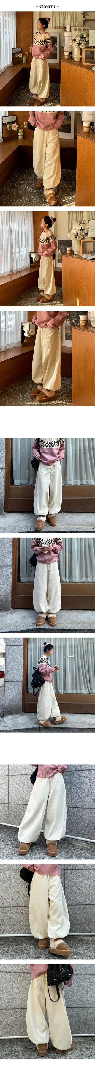 Crewe Corduroy Wide Cotton Pants
