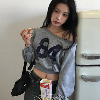 Pend Off Shoulder Loose Fit Crop top