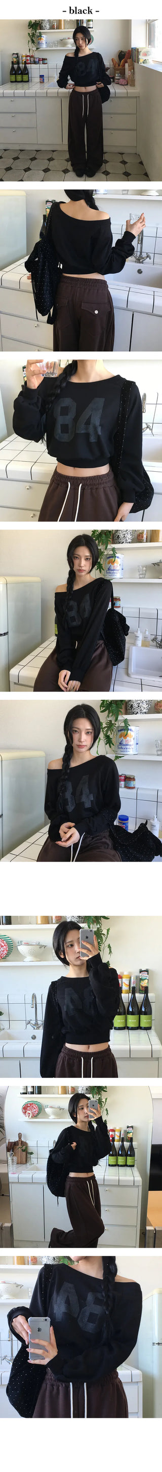 Pend Off Shoulder Loose Fit Crop top