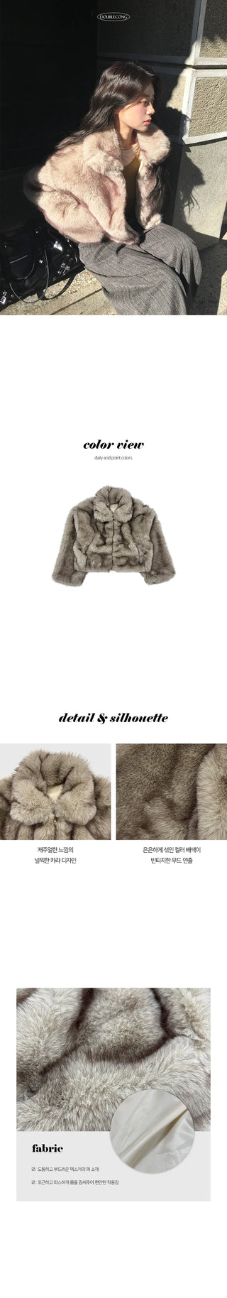 Anib Collar Faux Fur Jacket