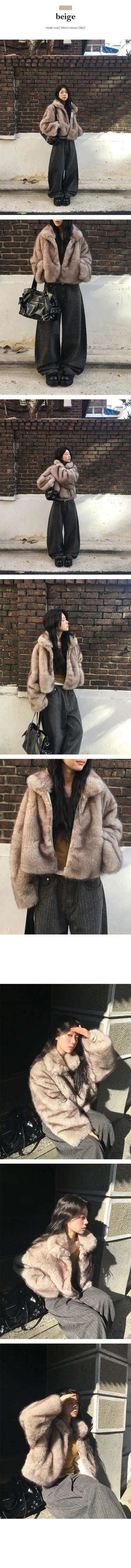 Anib Collar Faux Fur Jacket