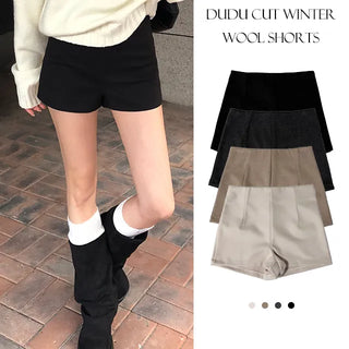 Thick Cut Winter Wool Shorts