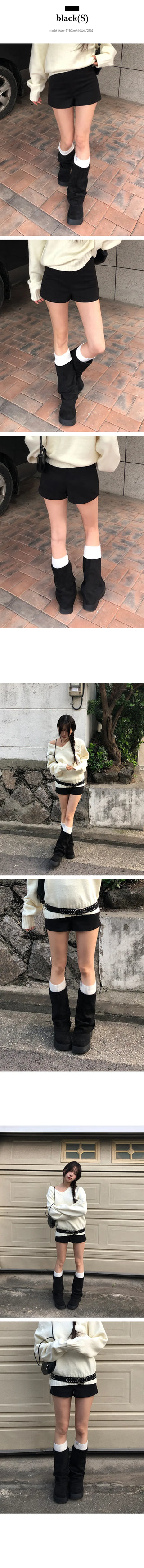 Thick Cut Winter Wool Shorts