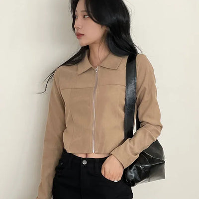 Lead Cut Caraneck Crop Top