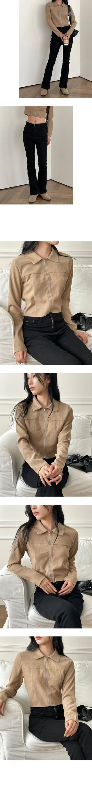 Lead Cut Caraneck Crop Top