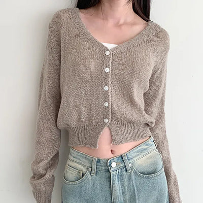 Mute V neck cardigan
