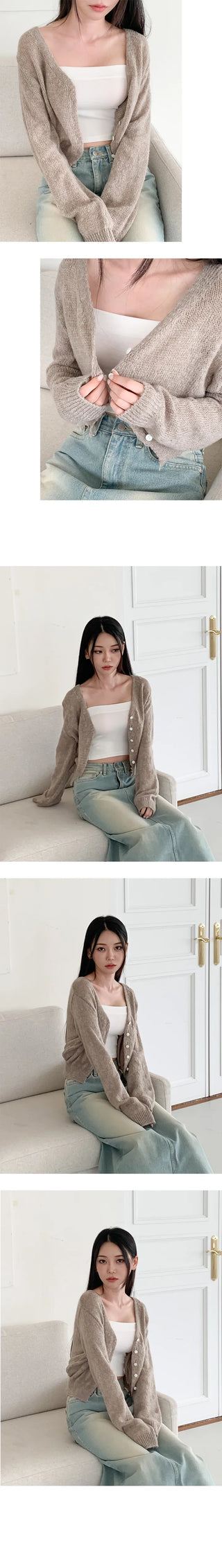 Mute V neck cardigan