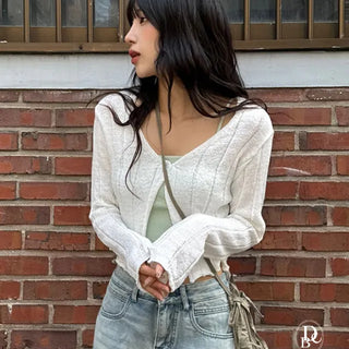 Ain One Button Cardigan