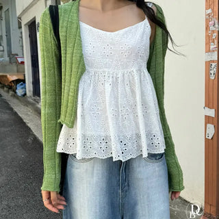 Ain One Button Cardigan