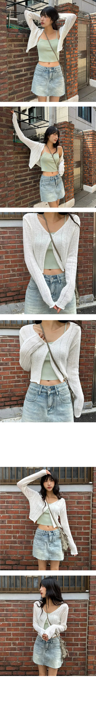 Ain One Button Cardigan