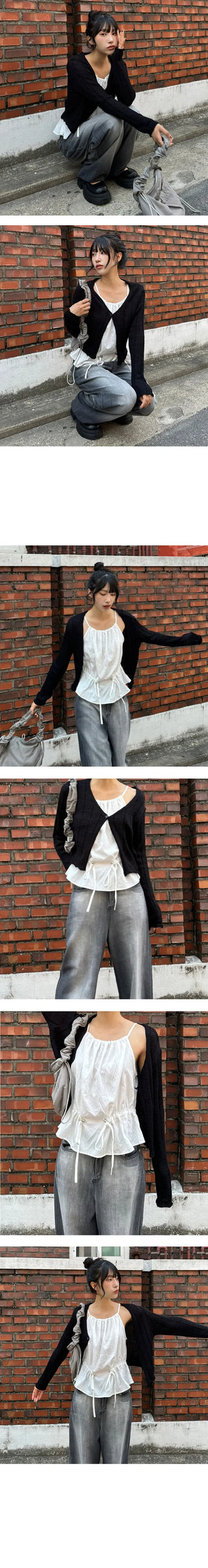 Ain One Button Cardigan