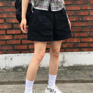 Compo Pintuck Wide Shorts