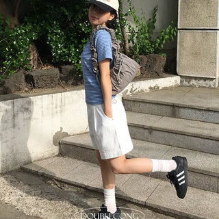 Compo Pintuck Wide Shorts