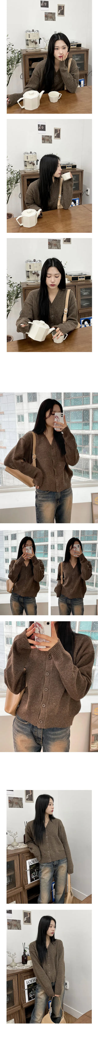 Judy Alpaca Color Cardigan