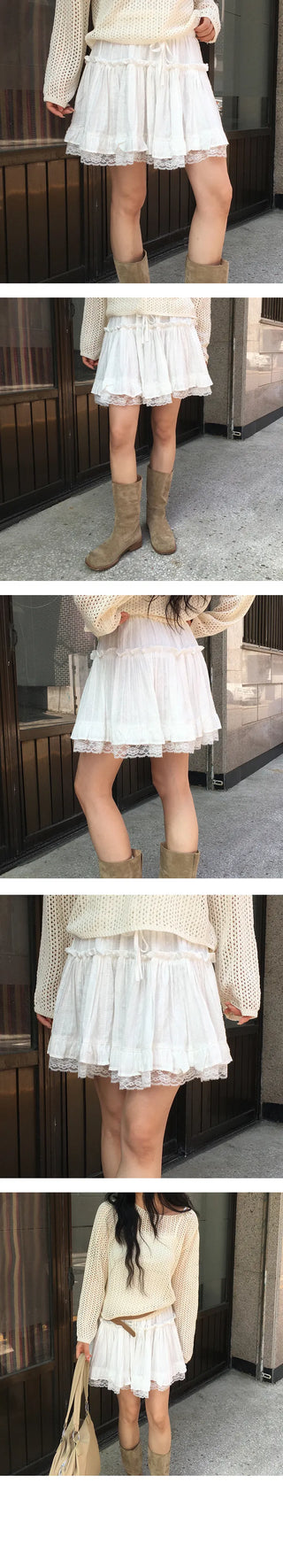 Cine Frill Lace Skirt
