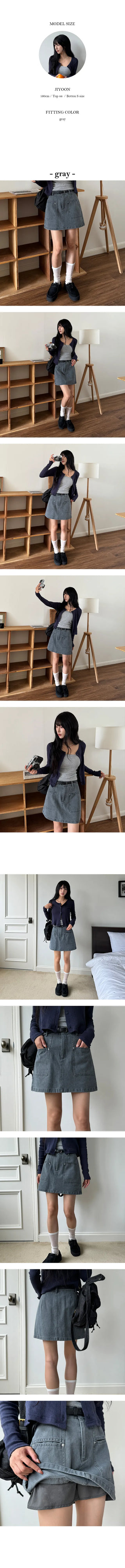 Eve Slit Pocket A Line Skirt