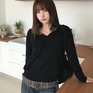 Clean Basic V Neck Knit