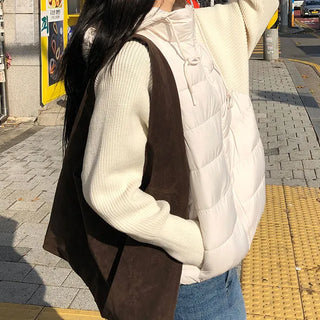 Soda Winter Knit Sleeve String Hooded Padding