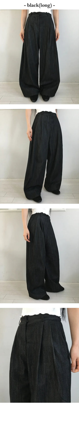 Non Fade Two Pin Tuck Slacks Pants