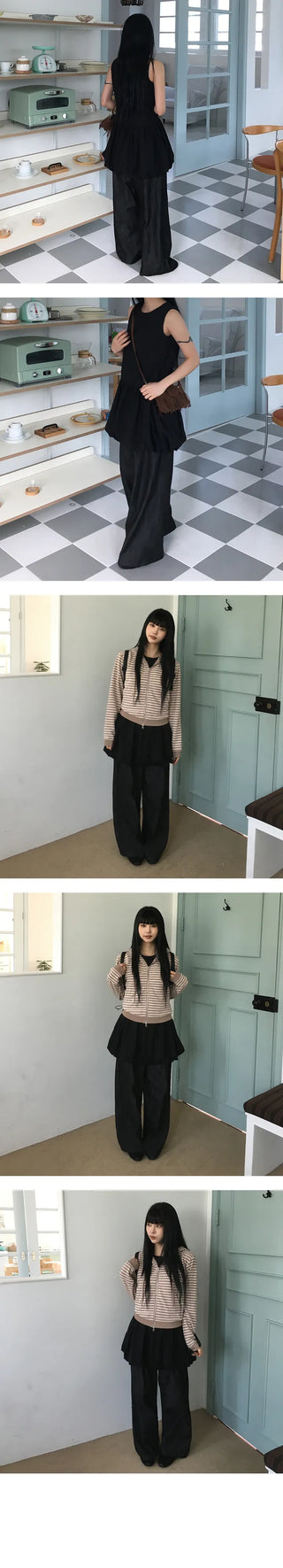 Non Fade Two Pin Tuck Slacks Pants