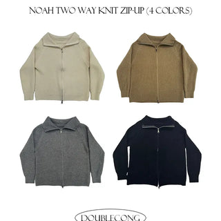 Noah Two Way Knit Zip Up