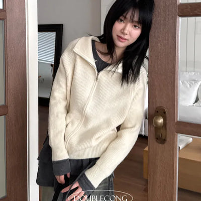 Noah Two Way Knit Zip Up