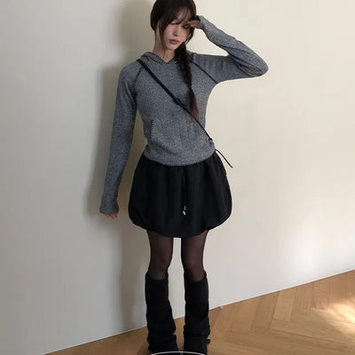 Charlie Winter Fleece Pumpkin Mini Skirt