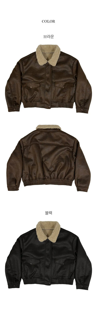 Cherry Fur Suede Mustang Jumper