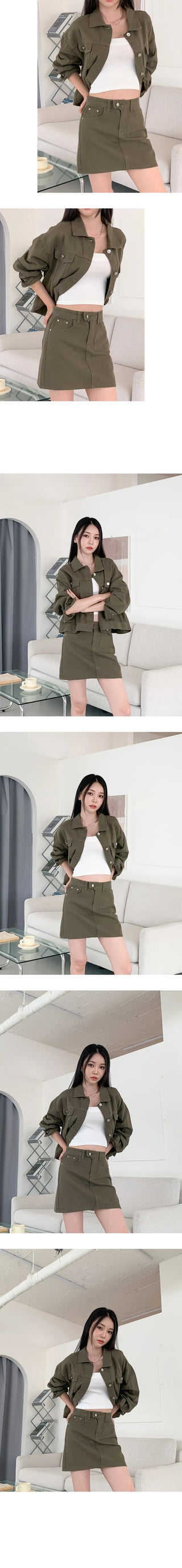 Cotton Two Piece Jacket