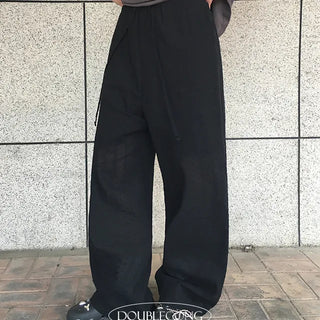 Natural Lace Banding Pants
