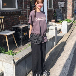 Natural Lace Banding Pants