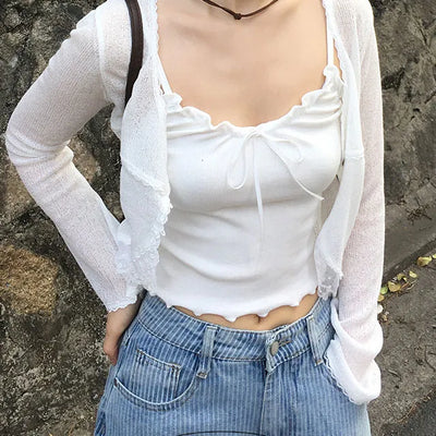 Ribbon Crop Frill Nashi