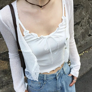 Ribbon Crop Frill Nashi