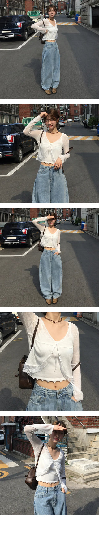 Ribbon Crop Frill Nashi