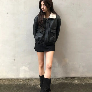 Teet Vintage Suede Collar Mustang