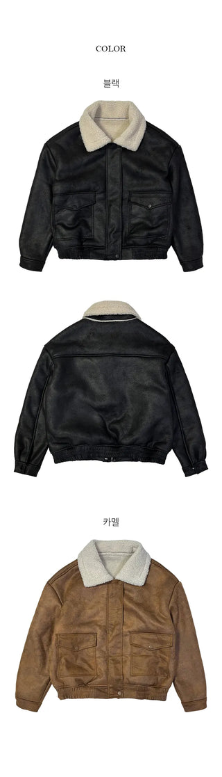Teet Vintage Suede Collar Mustang