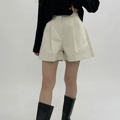 3 part pin tuck shorts