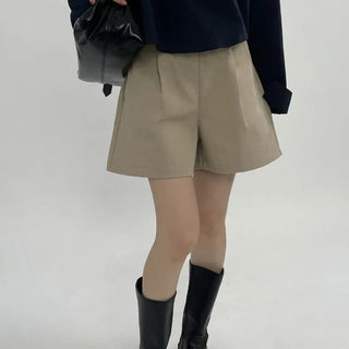 3 part pin tuck shorts