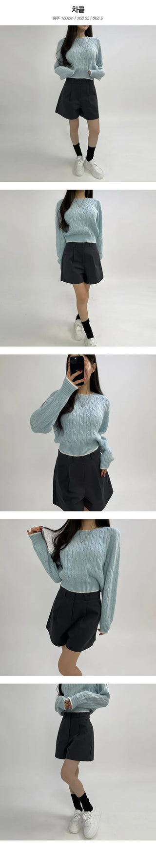 3 part pin tuck shorts