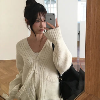 Beats Soft Button Hooded Knit Cardigan